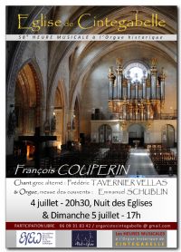 Concert Orgue & Chant grec alterné à Cintegabelle. Le dimanche 5 juillet 2015 à Cintegabelle. Haute-Garonne.  17H00